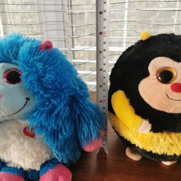 Large TY Beanie Ballz Monstaz Set of 3, VTG Speedy, Zips and Jerry 8" Plushies - Picture 5 of 12